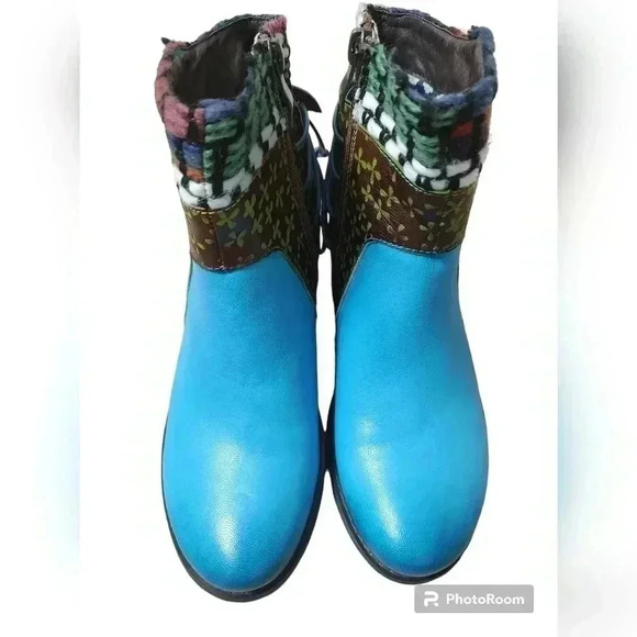 Socofy Women's Bohemian Ankle Boots - Picture 2 of 5